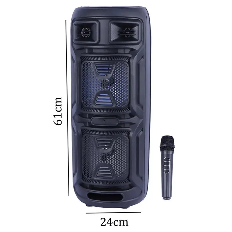 اسپیکر بلوتوثی ایکس بیس ABS-8208 + میکروفون و ریموت کنترل